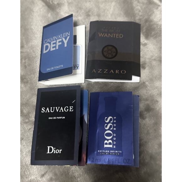 Men’s Cologne Sample Bundle – Dior Sauvage, Hugo Boss, Azzaro, Calvin Klein - Picture 1 of 2